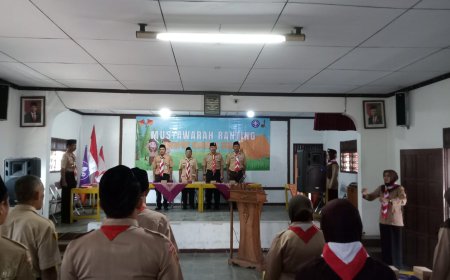 Wakili Danramil, Babinsa Hadiri Rapat Musyawarah gerakan Pramuka kec. Sigaluh