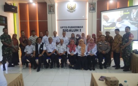 Wakili Danramil, Babinsa Koramil 12/ Sigaluh menghadiri undangan Rapat LOKAKARYA MINI LINTAS SEKTORAL TW III