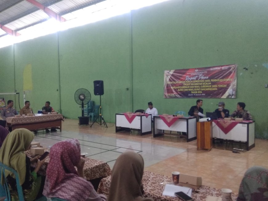 Mewakili Danramil 12/ Sigaluh Babinsa Hadiri Rapat Pleno Terbuka Rekapitulasi Daftar Pemilih Sementara Hasil Perbaikan (DPSHP)