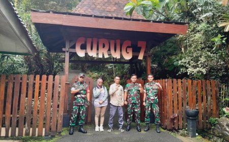 Babinsa Koramil 12/ Sigaluh Patroli di Lokasi Wisata Curug Pitu kec. Sigaluh