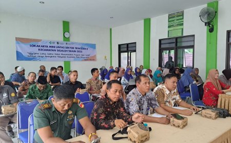 Danramil 12/Sigaluh Hadiri Rapat Lokakarya Mini Lintas Sektor Puskesmas Sigaluh I
