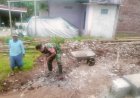 Babinsa Dampingi Pembangunan KDKMP Desa Bandingan Fokus Pengerjaan Saluran Keliling